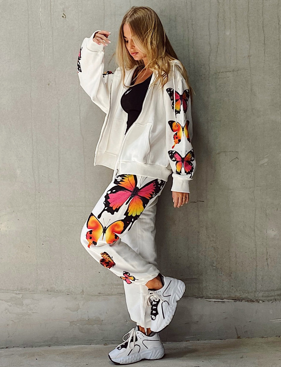 Aporia Jacket with Numbered Sizes - Butterfly Print