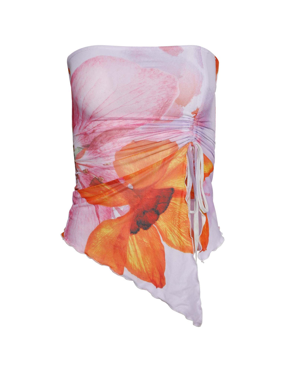 SARIAH TOP - MULTI : MACRO FLORAL : BY POPPY SUMMER NO EDIT