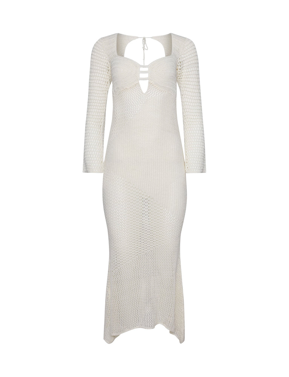 MACAULEY DRESS - WHITE : CREAM NO EDIT