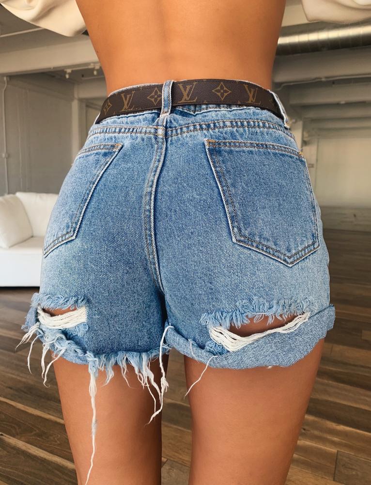 Francie High Rise Short - Blue
